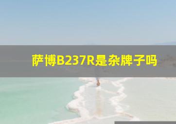 萨博B237R是杂牌子吗