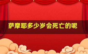 萨摩耶多少岁会死亡的呢