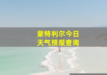 蒙特利尔今日天气预报查询