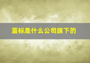 蓝标是什么公司旗下的