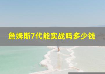 詹姆斯7代能实战吗多少钱