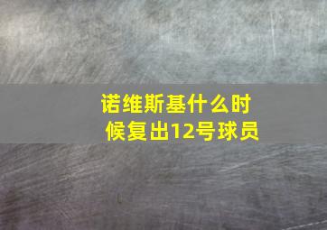 诺维斯基什么时候复出12号球员