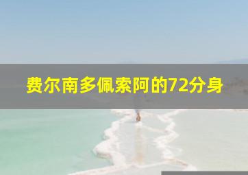 费尔南多佩索阿的72分身