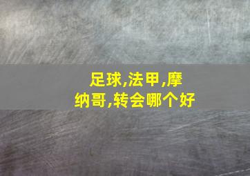 足球,法甲,摩纳哥,转会哪个好