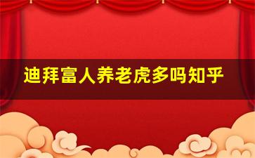 迪拜富人养老虎多吗知乎