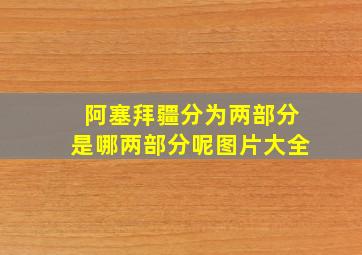 阿塞拜疆分为两部分是哪两部分呢图片大全