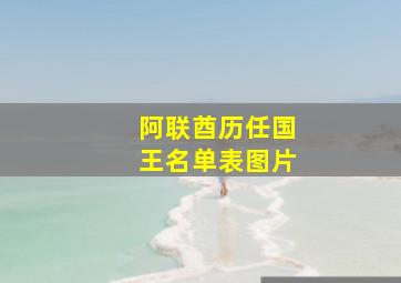 阿联酋历任国王名单表图片