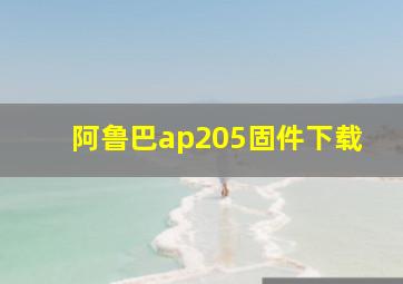 阿鲁巴ap205固件下载