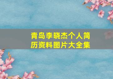 青岛李晓杰个人简历资料图片大全集