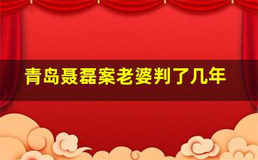 青岛聂磊案老婆判了几年