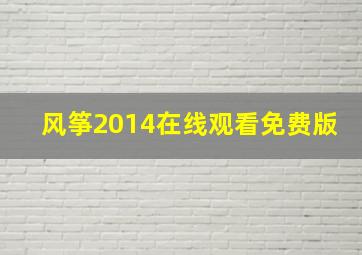 风筝2014在线观看免费版