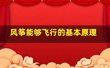 风筝能够飞行的基本原理