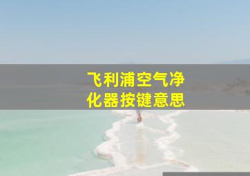 飞利浦空气净化器按键意思