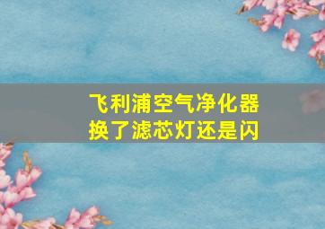 飞利浦空气净化器换了滤芯灯还是闪