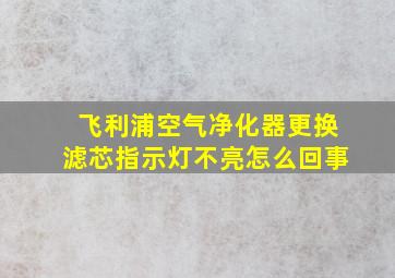 飞利浦空气净化器更换滤芯指示灯不亮怎么回事