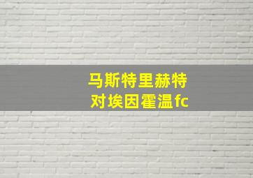 马斯特里赫特对埃因霍温fc