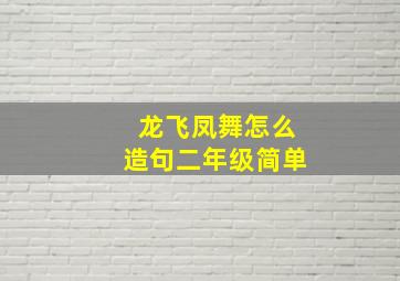 龙飞凤舞怎么造句二年级简单