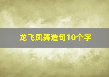 龙飞凤舞造句10个字